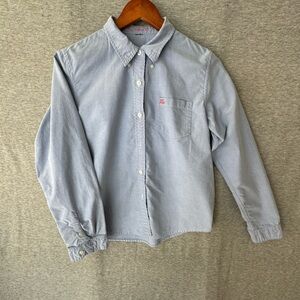 Pre-Owned Polo by Ralph Lauren Blue and Pink Button Down Shirt